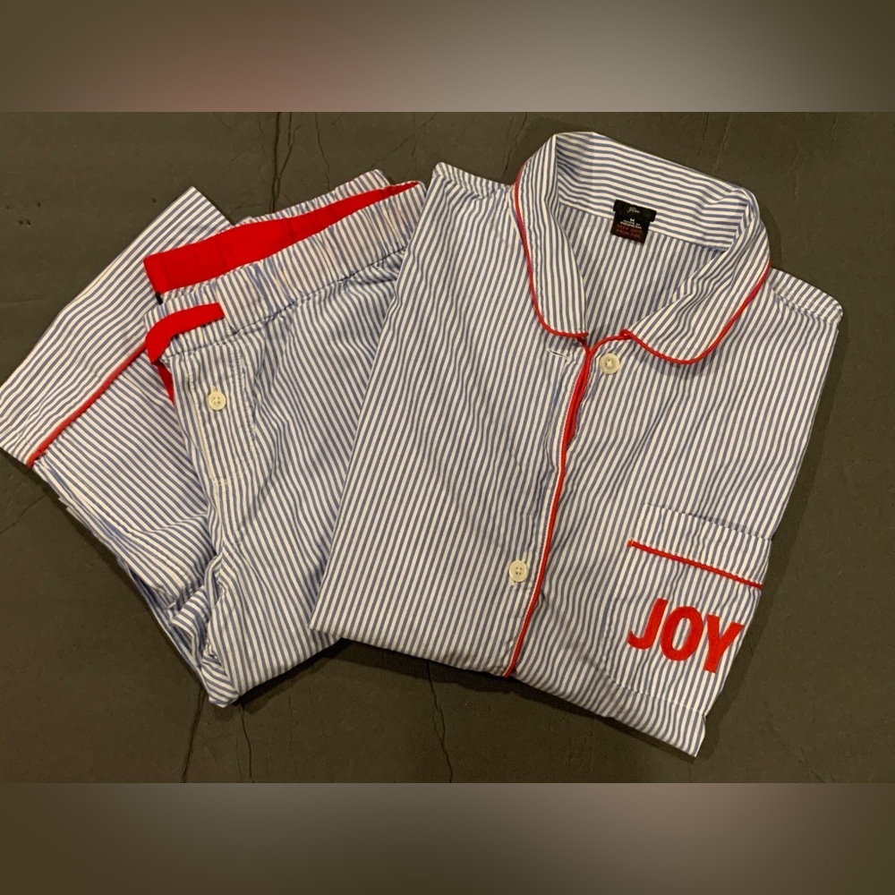 Jcrew Striped Christmas Pajamas
